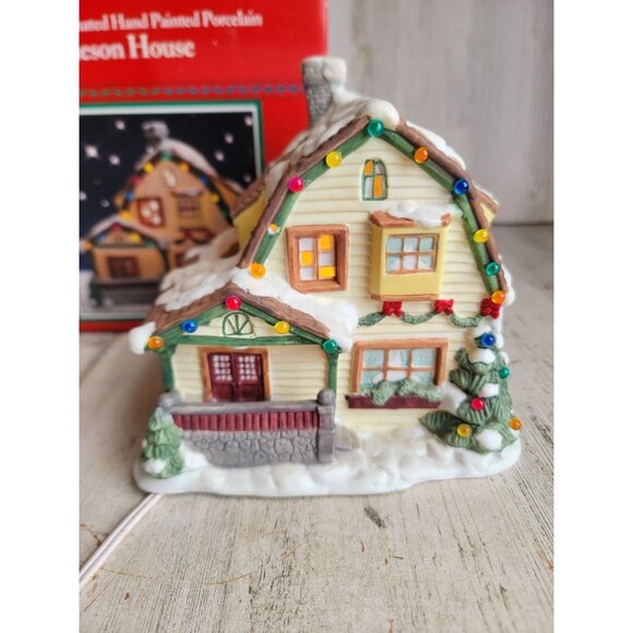 St Nicholas square Jameson house porcelain village vintage Xmas decor - Picture 1 of 8